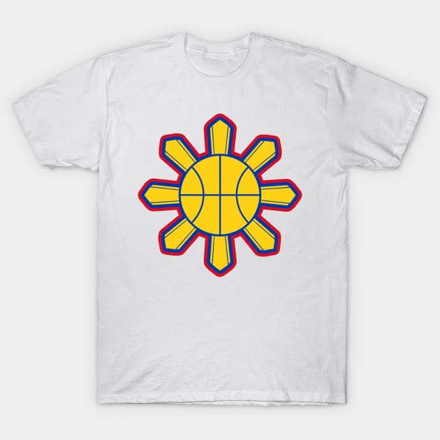 Philippine Basketball Sun 2 T-Shirt by wijangco12